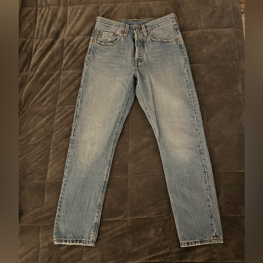 Levi's 501s Light Blue Straight Jeans